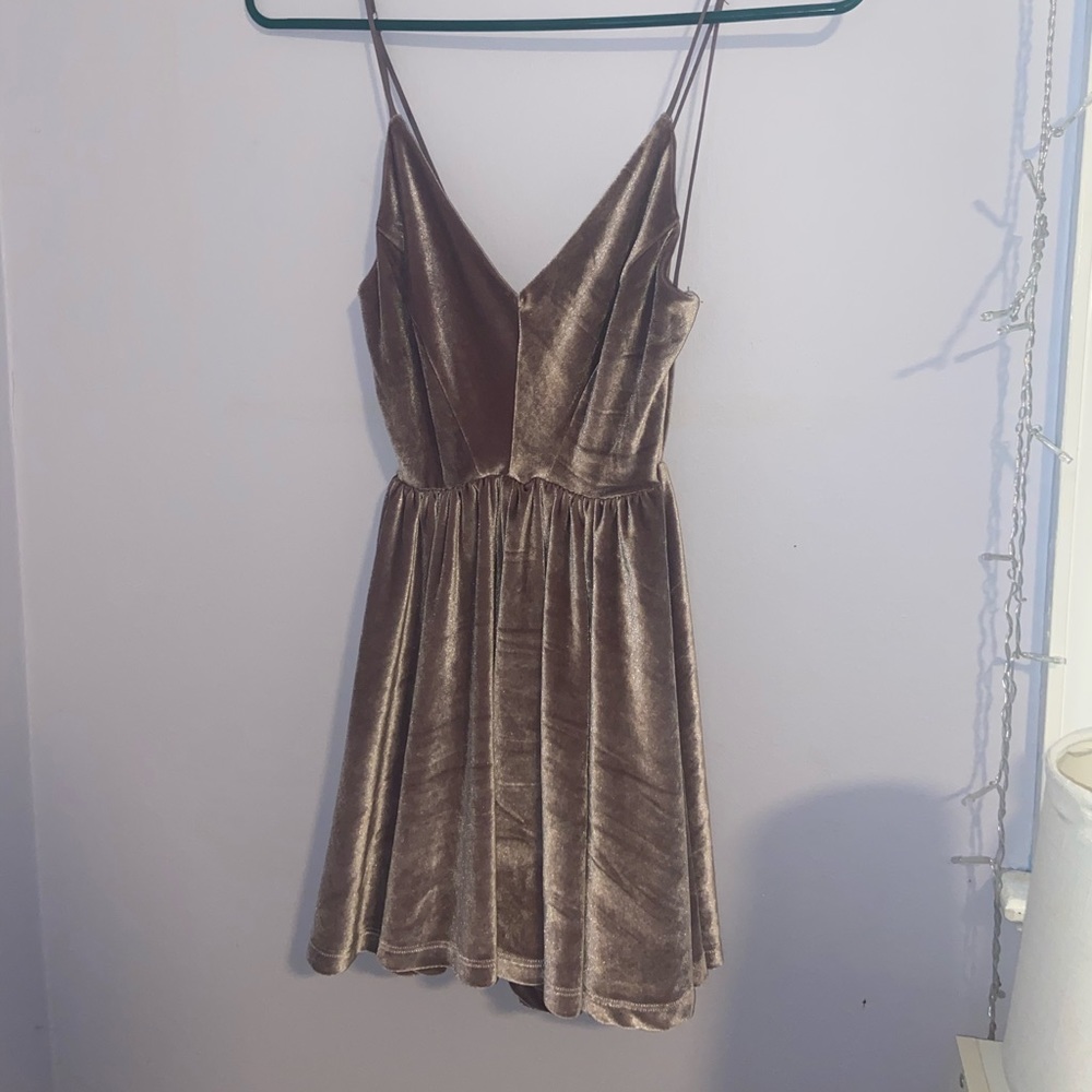 Silence + Noise velvet romper